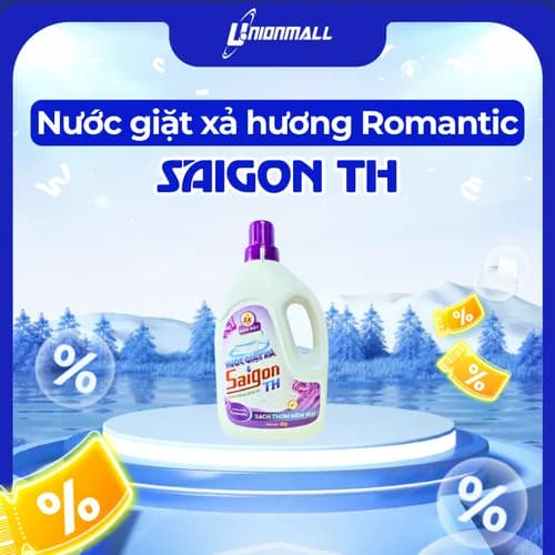 Nước giặt xả Saigon TH 3kg hương thơm Romantic thumbnail 1