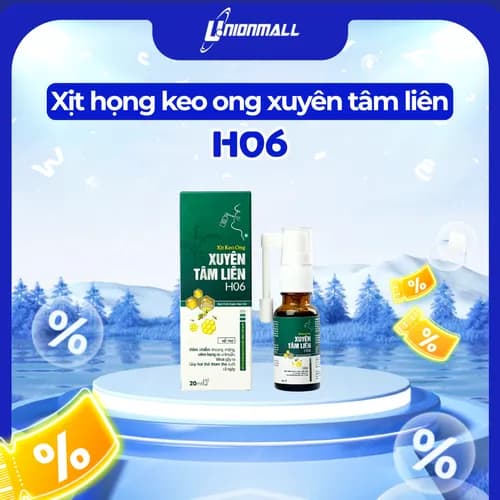 Xịt Keo Ong Xuyên Tâm Liên H06: Giải Pháp Thảo Dược Làm Dịu Họng, Kháng Khuẩn Tức Thì